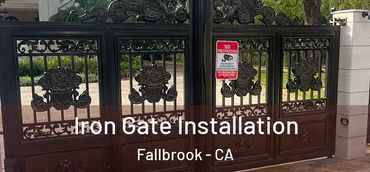 Iron Gate Installation Fallbrook - CA